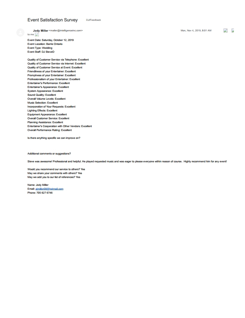 saturday, october 12, 2019steve's dj review